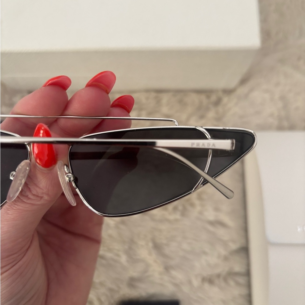Prada Sleek Black Cat-Eye Sunglasses - Picture 2 of 2